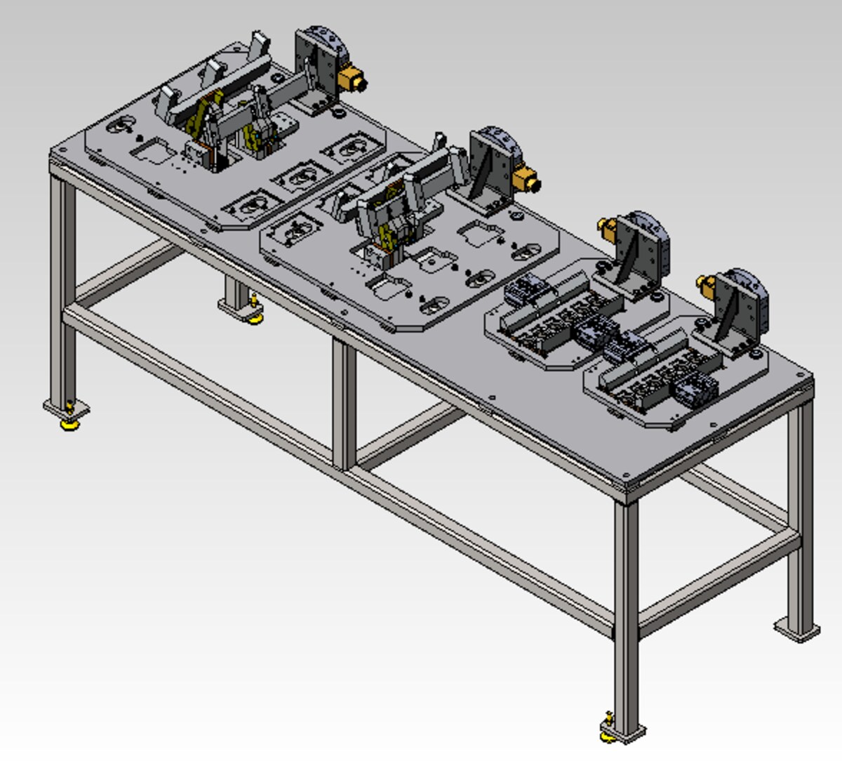 Weld Fixture on EOAT — mechanical design render